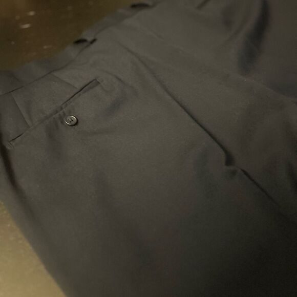 Pronto Uomo Wool Trousers in Black - Picture 4 of 4